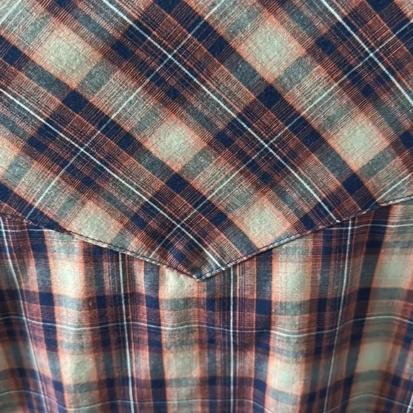 Wrangler Western Pearl Snap Button Down Shirt Size XXXL - Picture 7 of 7